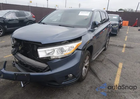 2014 Toyota Highlander Xle V6 from USA, damaged, VIN 5TDKKRFH3ES023152
